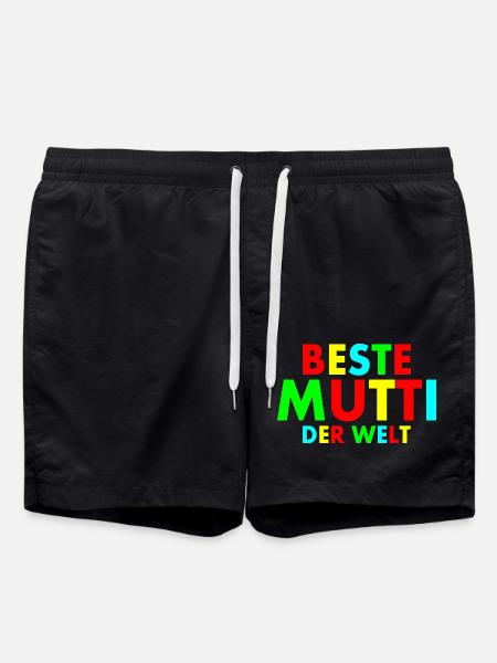 Beste mutti der welt - Badeshorts - Schwarz
