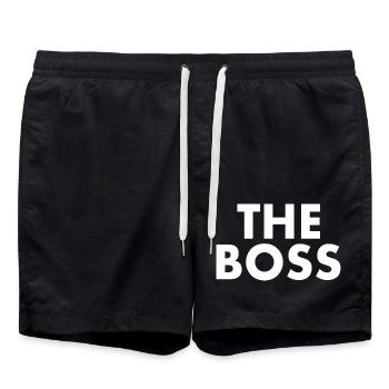 The boss - Short de bain - noir - Devant - AI Model Male 185 light (185cm)