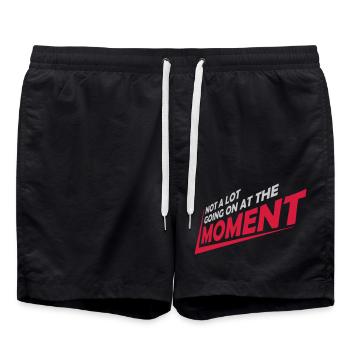 Not much going on - Badeshorts - Schwarz - Vorne - AI Model Male 185 light (185cm)