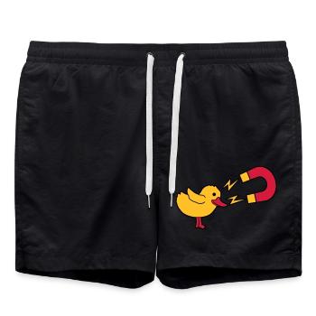 Chick Magnet Womanizer Logo - Short de bain - noir - Devant - AI Model Male 185 light (185cm)