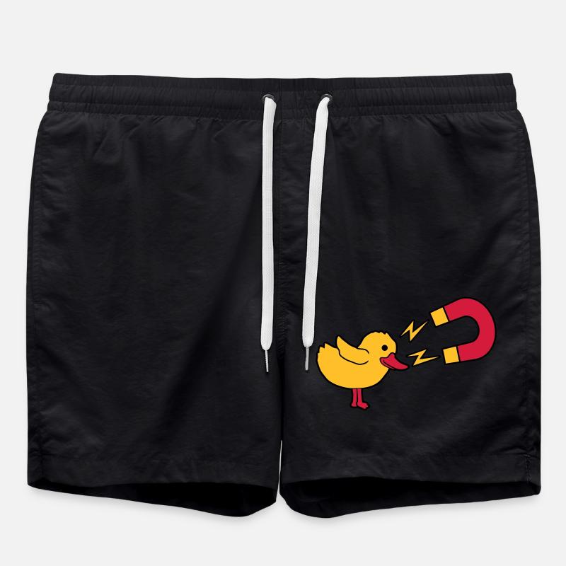 Chick Magnet Frauenheld Logo - Badeshorts - Schwarz