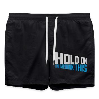 Let me overthink this - Swim Trunks - black - Front - AI Model Male 185 light (185cm)