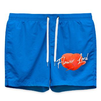Poppy Poppy Poppy Florist - Swim Trunks - cobalt blue - Front