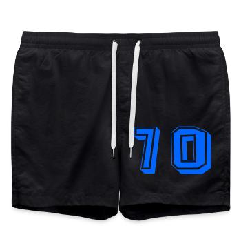 70 ANS. 70e ANNIVERSAIRE. ANNIVERSAIRE 70 ANS. 70 - Short de bain - noir - Devant - AI Model Male 185 light (185cm)