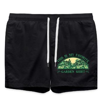 Garden Orchard Gift Gardener Hobby Gardener - Swim Trunks - black - Front - AI Model Male 185 light (185cm)