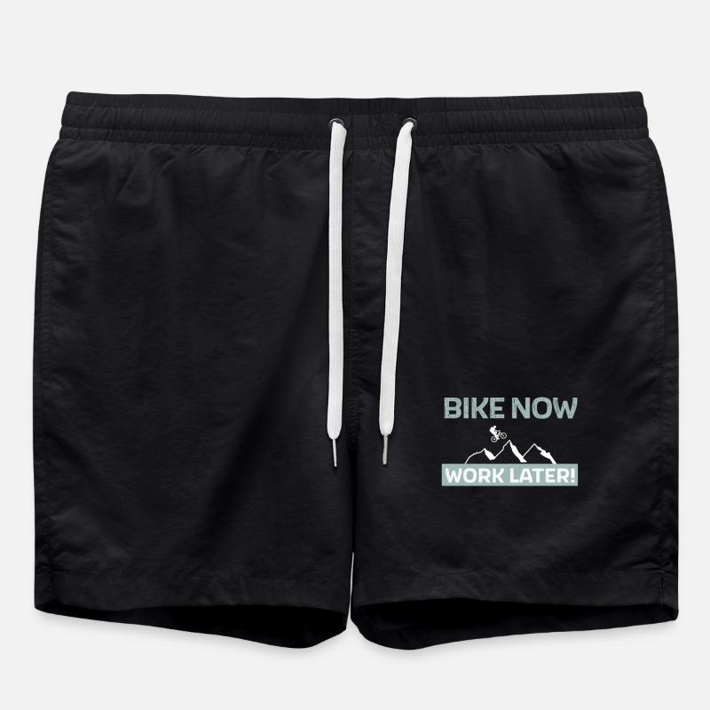 Vélo maintenant - travailler plus tard - Short de bain - noir