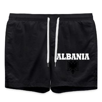 Albanie - Short de bain - noir - Devant - AI Model Male 185 light (185cm)
