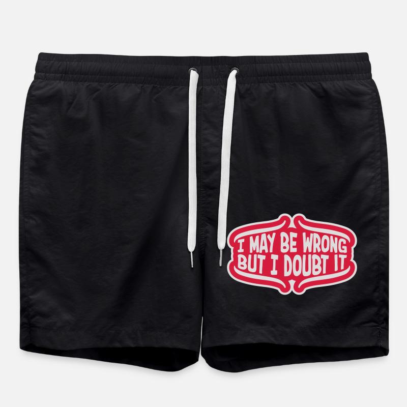 I may be wrong - Badeshorts - Schwarz