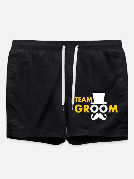 Team groom - Swim Trunks - black
