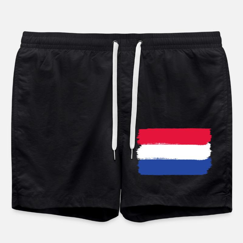 Drapeau hollandais utilisé look - Short de bain - noir