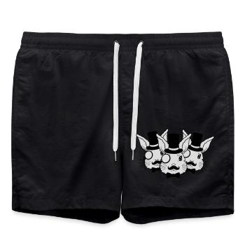Amis de l’équipe Sir Hasen - Short de bain - noir - Devant - AI Model Male 185 light (185cm)