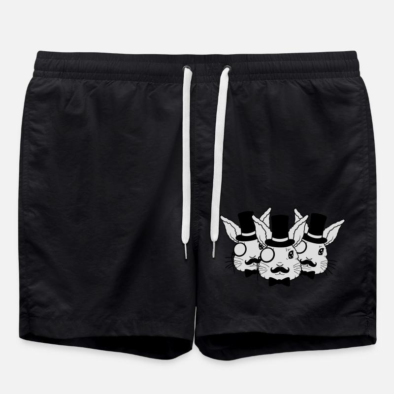 Team Sir Hasen Freunde - Badeshorts - Schwarz