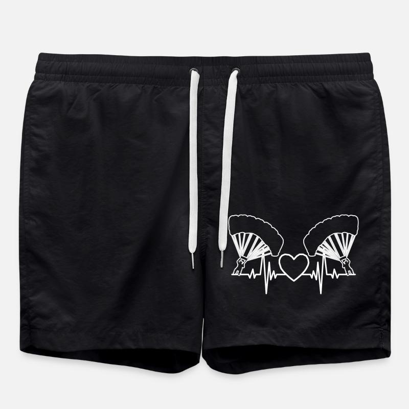 Gleitschirmfliegen Paragleiter Paragliding - Swim Trunks - black