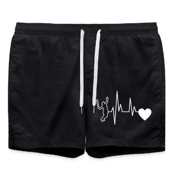Joueur de tennis Club de tennis Raquettes de tennis - Short de bain - noir - Devant - AI Model Male 185 light (185cm)