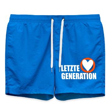 Letzte Generation - Design 5 - Badeshorts - Cobalt blue - Vorne