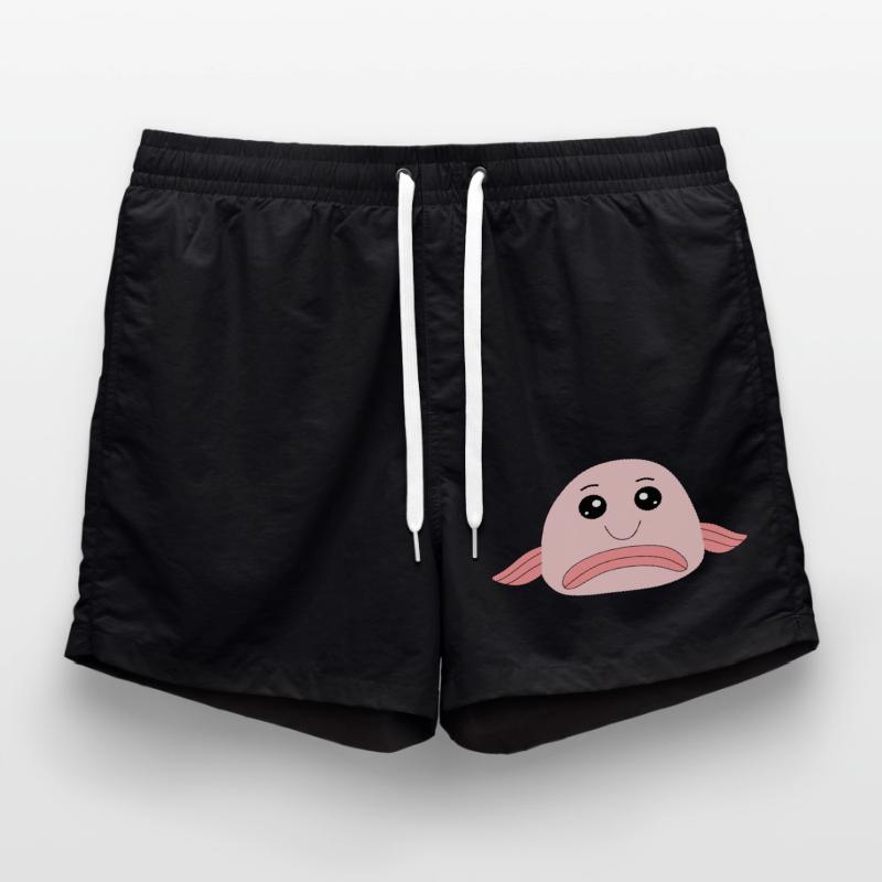 Blobfish fish comic ugly fish Swim Trunks
