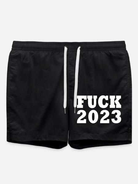 Fuck 2023 - Badeshorts - Schwarz