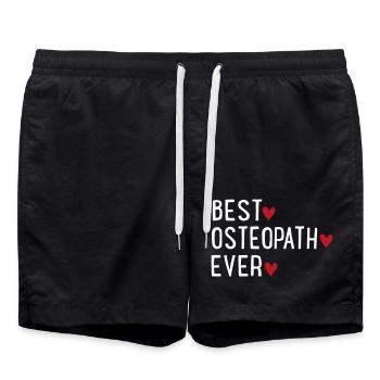 Osteopath - Badeshorts - Schwarz - Vorne - AI Model Male 185 light (185cm)