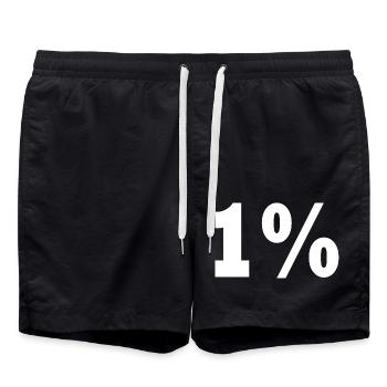 1 - Badeshorts - Schwarz - Vorne - AI Model Male 185 light (185cm)