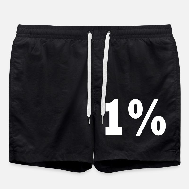 1 - Short de bain - noir