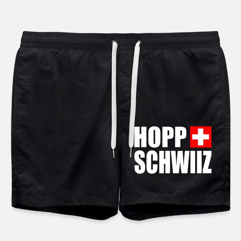Hopp schwiiz - Swim Trunks - black