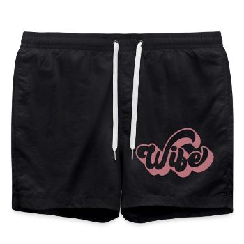 Cool Wife Matching Couple Wedding Party Mariage - Short de bain - noir - Devant - AI Model Male 185 light (185cm)