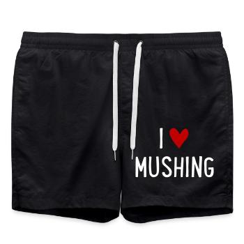 Mushing - Badeshorts - Schwarz - Vorne - AI Model Male 185 light (185cm)
