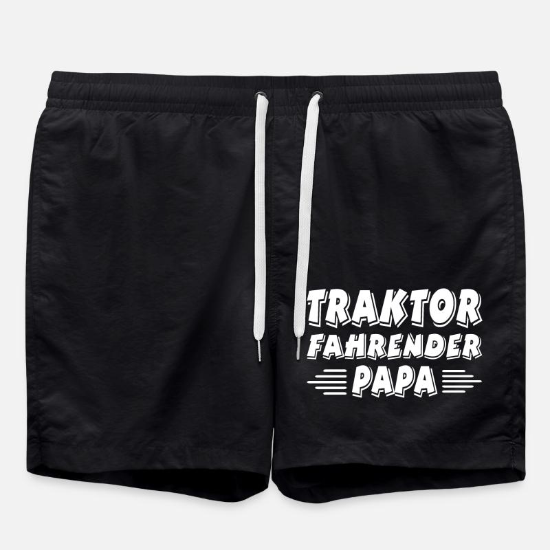 Traktor - Badeshorts - Schwarz