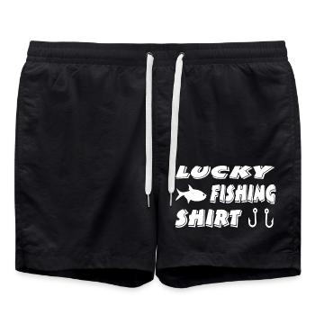 Angeln - Badeshorts - Schwarz - Vorne - AI Model Male 185 light (185cm)