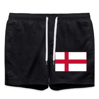 Drapeau de l’Angleterre - Short de bain - noir - Devant - AI Model Male 185 light (185cm)
