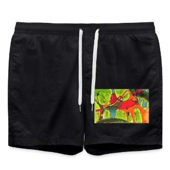 SPASStasy - Badeshorts - Schwarz - Vorne - AI Model Male 185 light (185cm)