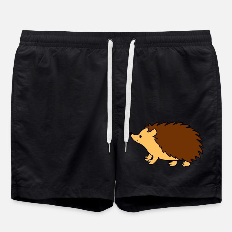 Bande dessinée hérisson - Short de bain - noir