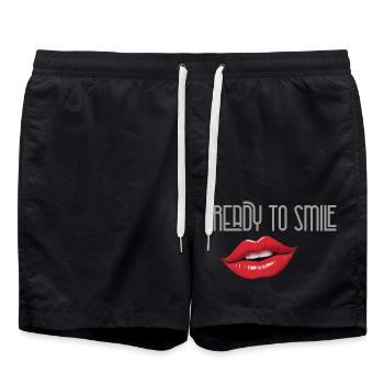 Prêt à sourire - Short de bain - noir - Devant - AI Model Male 185 light (185cm)