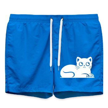 Petit chat gras Dessin - Short de bain - cobalt blue - Devant