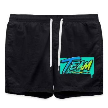 Team - Badeshorts - Schwarz - Vorne - AI Model Male 185 light (185cm)