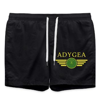 J’aime Adygea, T-shirt design de style élégance - Short de bain - noir - Devant - AI Model Male 185 light (185cm)
