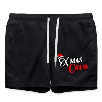 Noël de l’équipage de Noël - Short de bain - noir - Devant - AI Model Male 185 light (185cm)