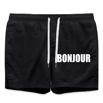 Bonjour - Short de bain - noir - Devant - AI Model Male 185 light (185cm)