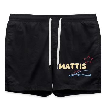Cadeau Mattis - Short de bain - noir - Devant - AI Model Male 185 light (185cm)