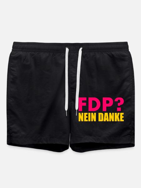 Fdp nein danke - Badeshorts - Schwarz