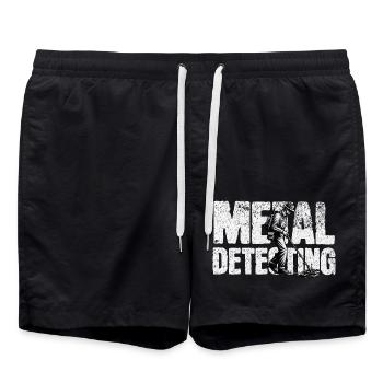 Sondeln Metalldetektor - Badeshorts - Schwarz - Vorne - AI Model Male 185 light (185cm)