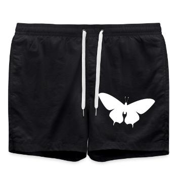 Einzigartiges Schmetterling T Shirt Design - Badeshorts - Schwarz - Vorne - AI Model Male 185 light (185cm)