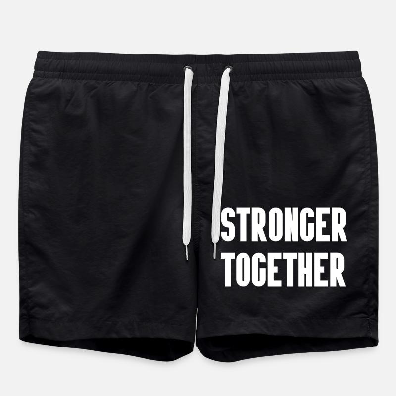 Stronger Together - Swim Trunks - black