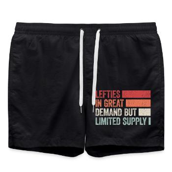 Fier des gauchers - Short de bain - noir - Devant - AI Model Male 185 light (185cm)