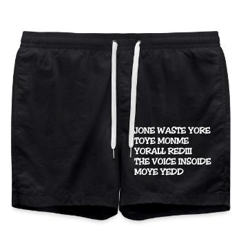 JONE WASTE YORE TOYE MONME YORALL REDIII THE VOICE - Badeshorts - Schwarz - Vorne - AI Model Male 185 light (185cm)