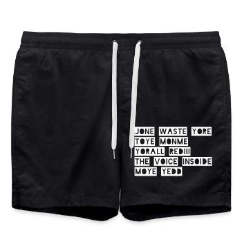 JONE WASTE YORE TOYE MONME YORALL REDIII THE VOICE - Badeshorts - Schwarz - Vorne - AI Model Male 185 light (185cm)