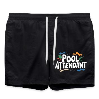 S’amuser sur l’eau - Short de bain - noir - Devant - AI Model Male 185 light (185cm)