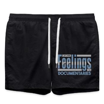 Capter les sentiments pour les amateurs de documentaires - Short de bain - noir - Devant - AI Model Male 185 light (185cm)