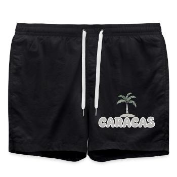 Caracas Caracas - Short de bain - noir - Devant - AI Model Male 185 light (185cm)