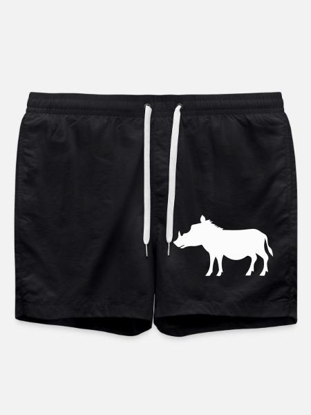 wild boar - Swim Trunks - black